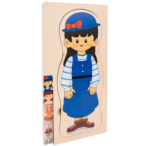 Human Body Layered Wooden Puzzle