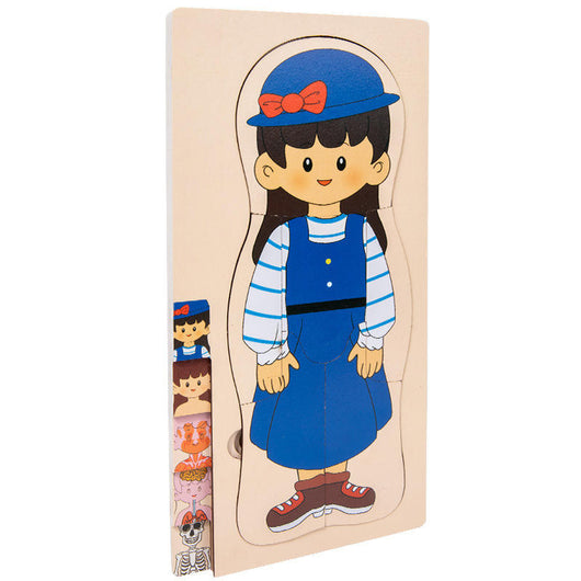 Human Body Layered Wooden Puzzle
