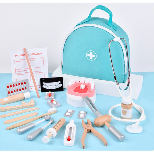 Wooden Doctor's Bag Play Set