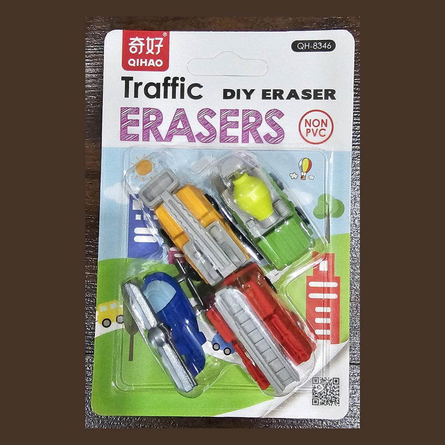 Novelty Eraser Pack, Traffic design