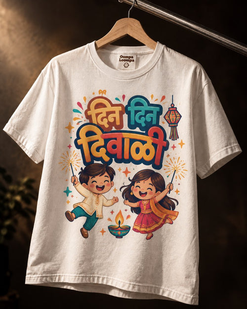 दिन दिन दिवाळी – Unisex Kids' T-shirt