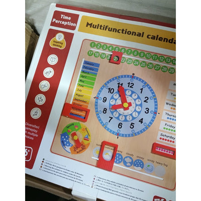 Multifunctional calendar clock box