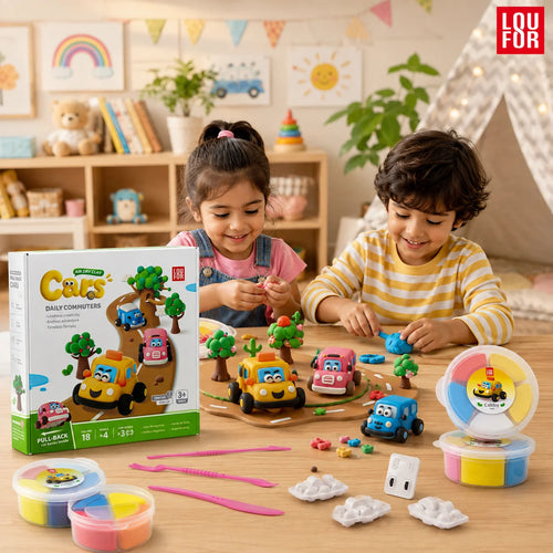 Air-Dry Clay Pull-Back Cars Kit